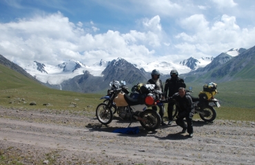 Moto trip, motorcycle trip in Kyrgyzstan, 4x4 trip